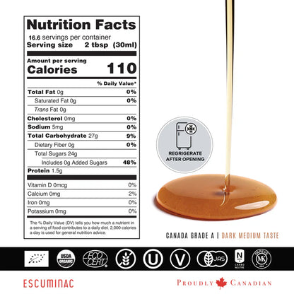 סירופ מייפל מיושן בחביות וויסקי